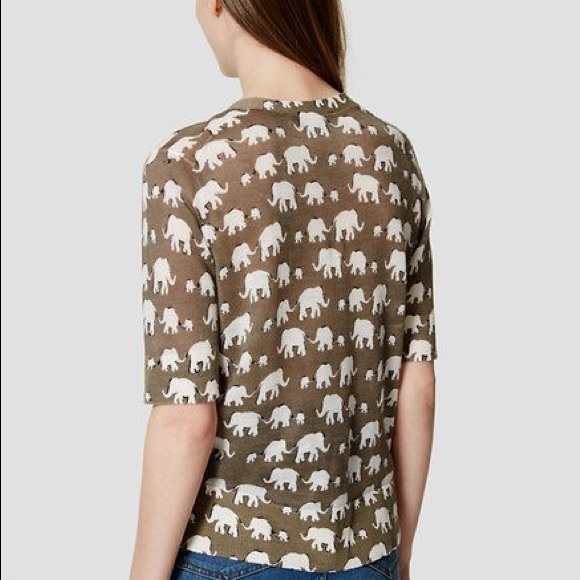 [ LOFT ] Short Sleeve Elephant Cardigan - Picture 2 of 5